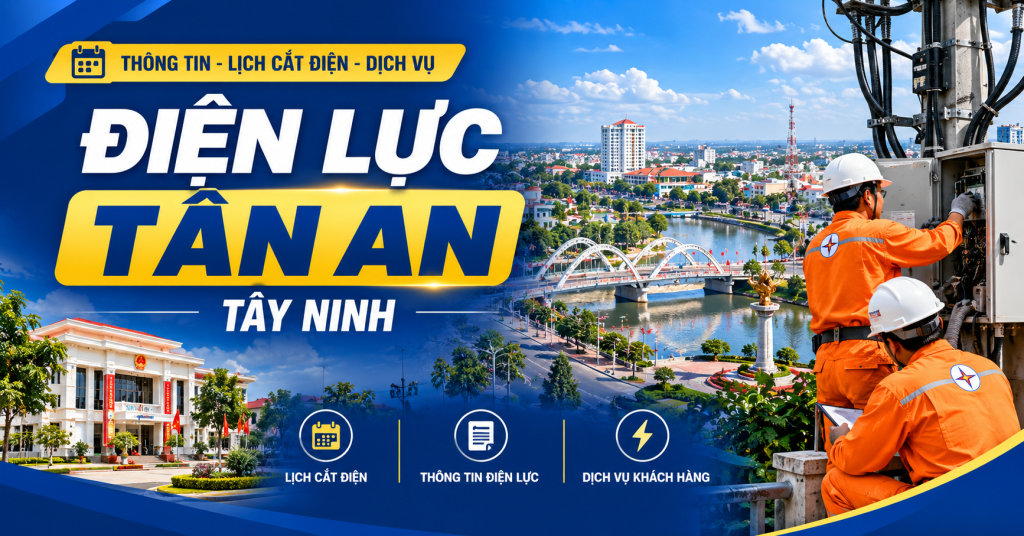 Điện lực Tân An: Địa chỉ, số điện thoại và thông tin liên hệ